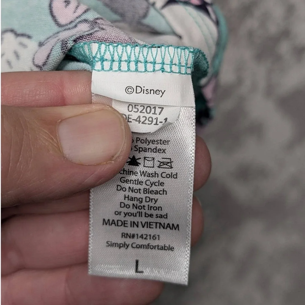 LuLaRoe Disney Mickey Mouse Mint Green Graphic T‎ Shirt Size L